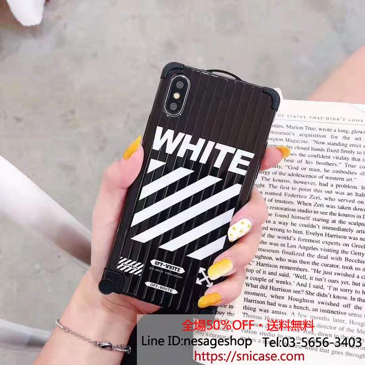 曲面柄 iphone xrカバー off white