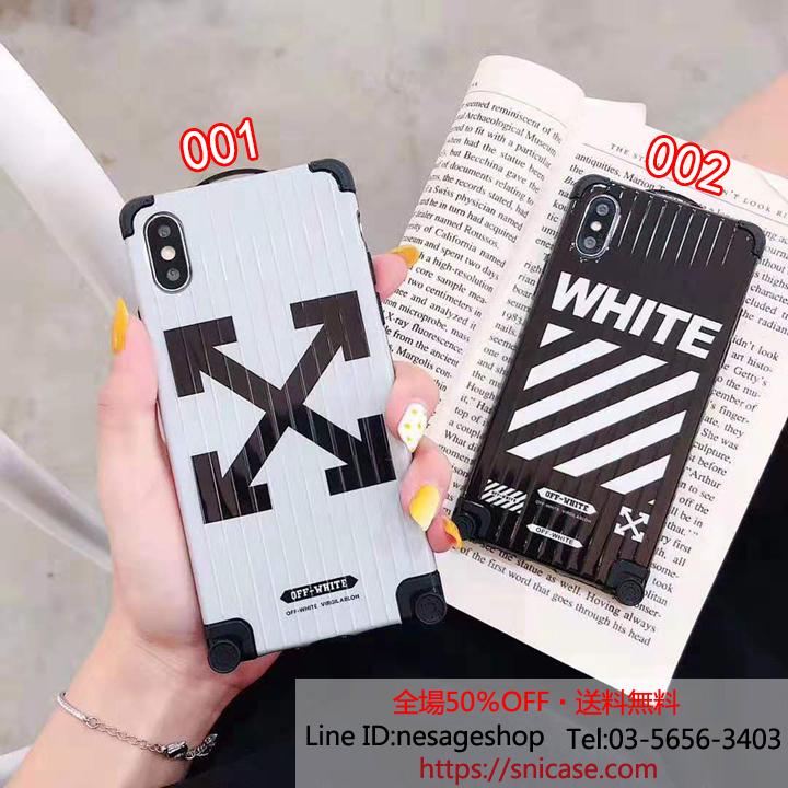 off white iphone8plusケース ストリート風