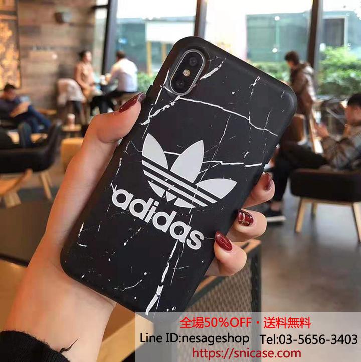 カップル用 iPhone8/7 plus携帯カバー ADIDAS