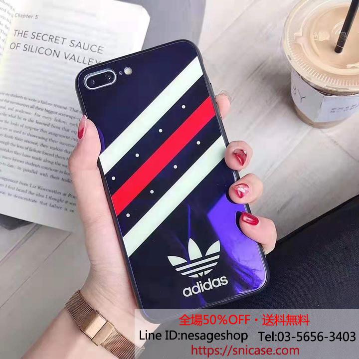Adidas アイフォンxr ガラス背面