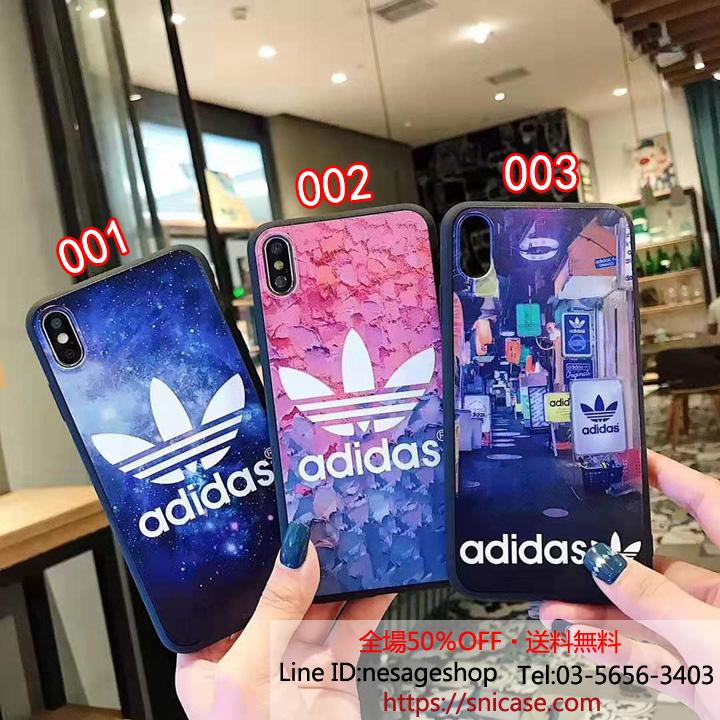 iPHONExs maxカバー adidas 光沢感