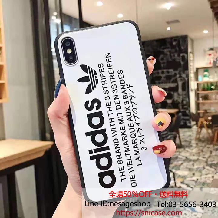 adidas アイフォーンxs ケース 英字