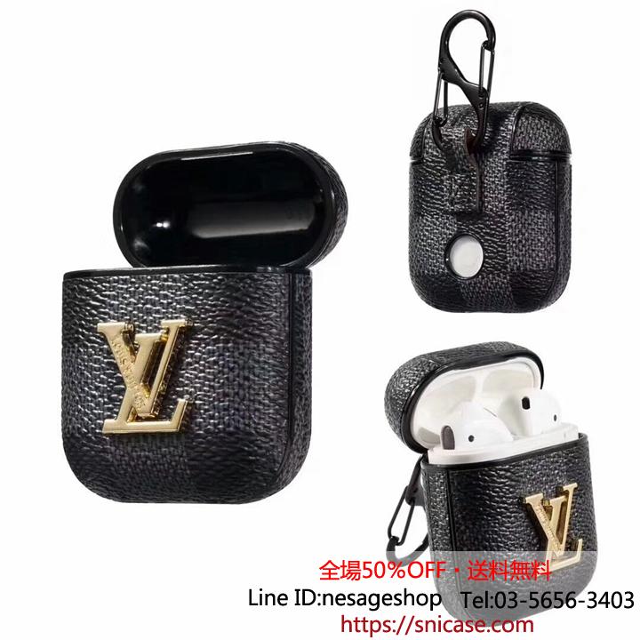 ワイヤレスイヤホンケース レザー製 LV