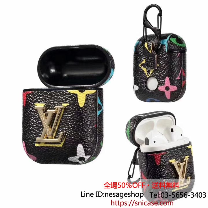 ワイヤレスイヤホンケース レザー製 LV