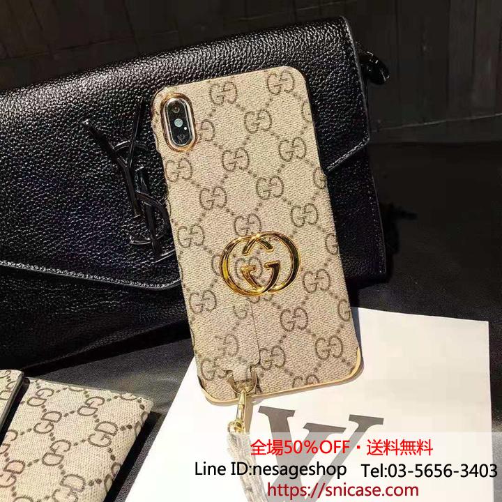 ストラップ付き iphone11/8 plusカバー Gucci