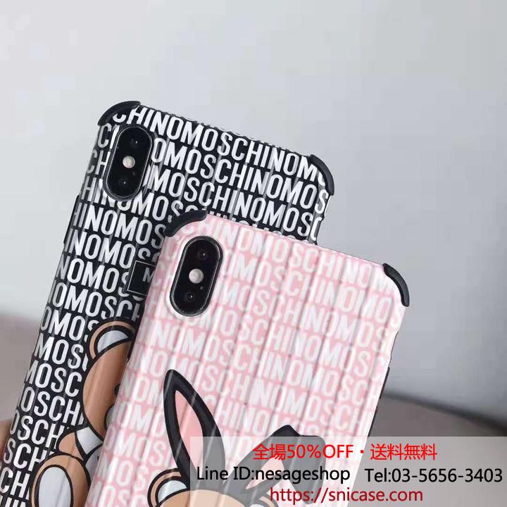 モスキーノ iPhoneXSMaxケース クマ