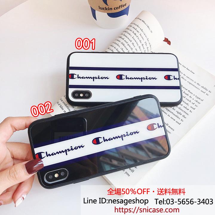 Champion 背面ガラス iPhone 11ケース