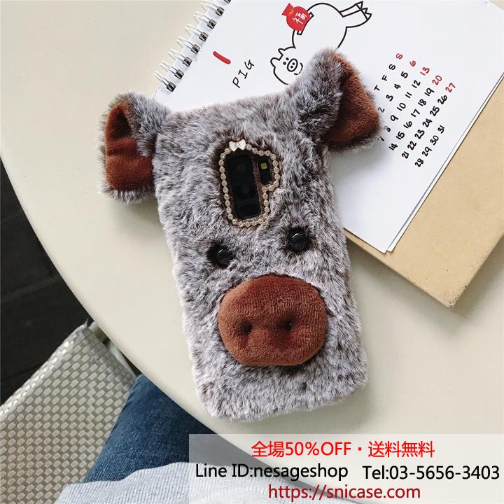 iphonexsmaxケース 子豚模様