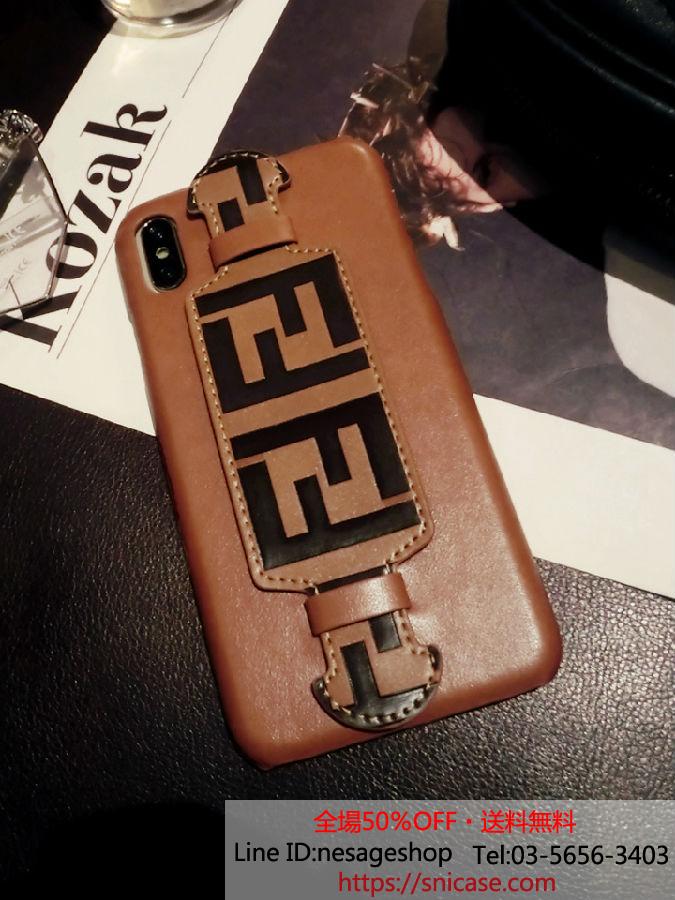 Fendi アイホン8 8プラスカバー ハンドベルト