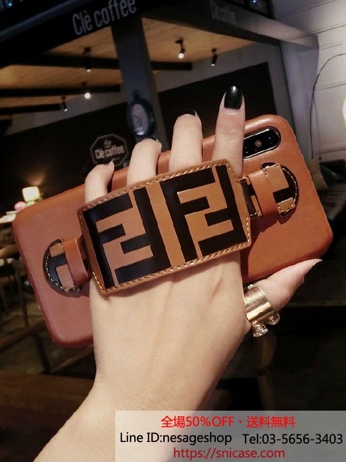Fendi アイホン8 8プラスカバー ハンドベルト