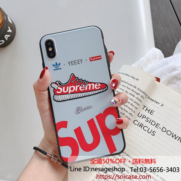 かわいい iphonex/8 plus ケース Supreme