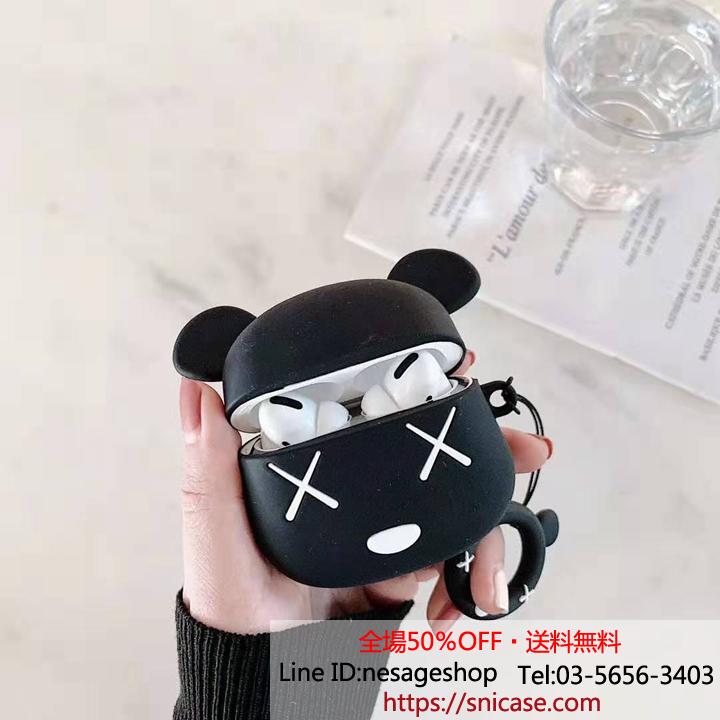 エアーポッズ プロカバー カウズ 指輪リング付き