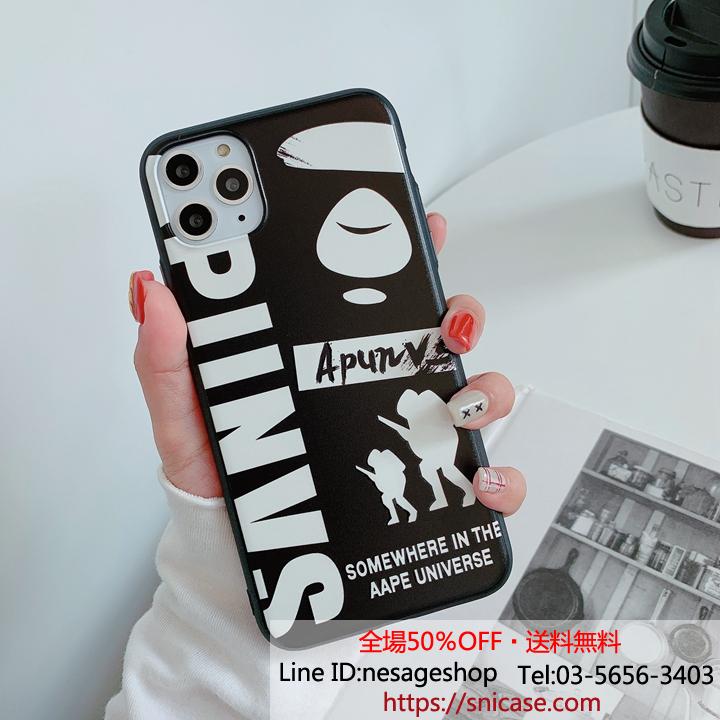 エーエイプ iphone12pro max ケース 個性的