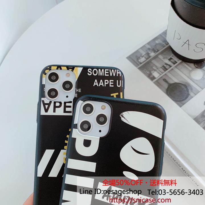 個性的 AAPE アイフォン 11 11pro 11promax ケース