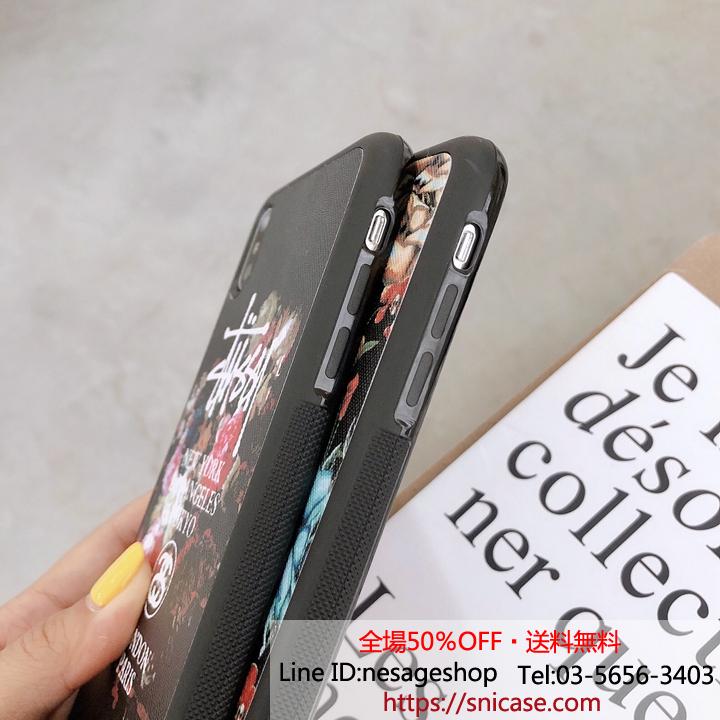 ステューシー Galaxy S10/s10e花柄ケース