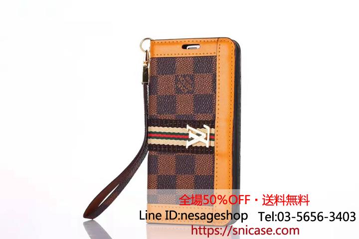 手帳型アイフォーンxr カバー LV