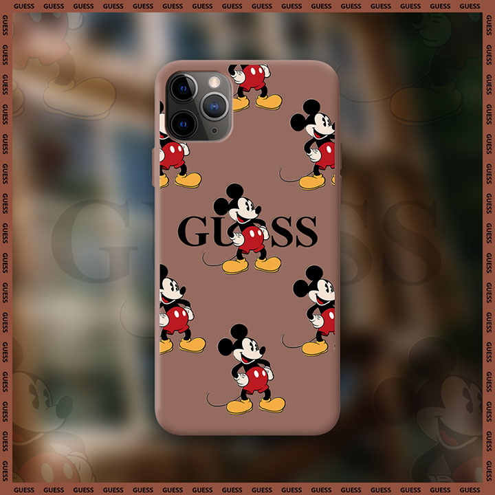 iphone12pro guess ミッキースマホカバー