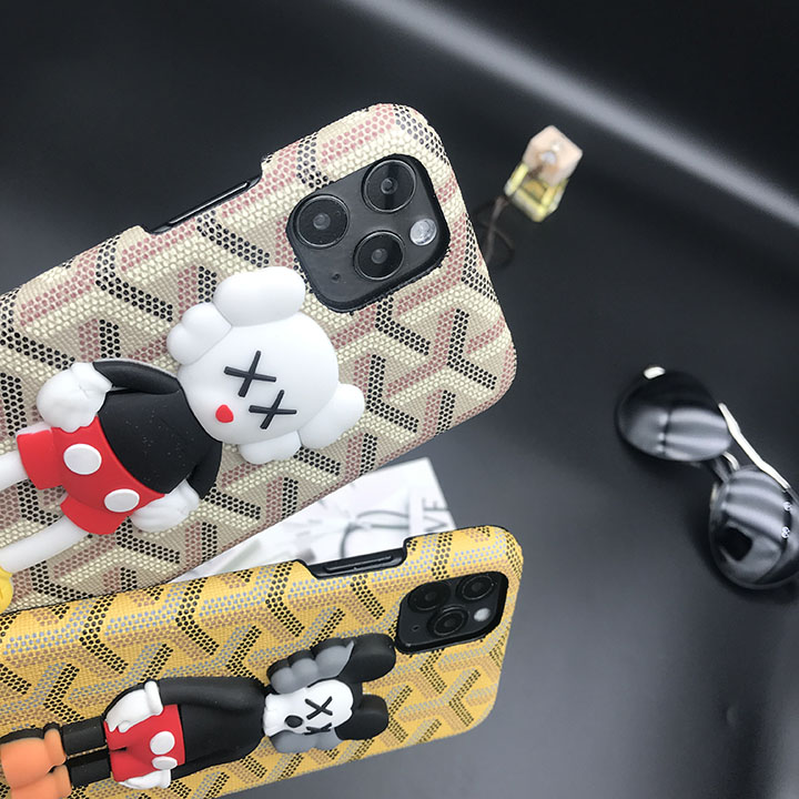 iphone12miniケース kaws ブランド柄