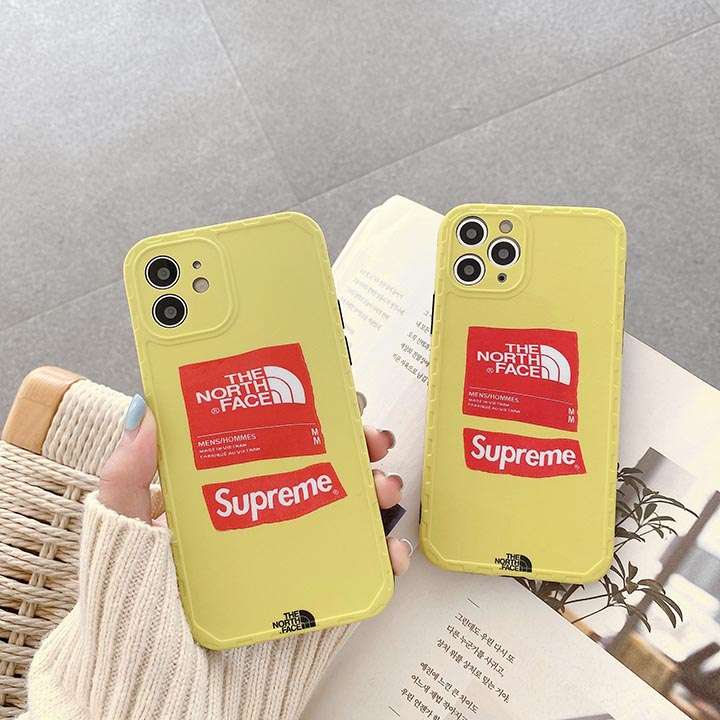 iPhoneXカバー The North Face ブランド柄 