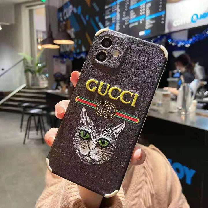 Gucci携帯ケース iPhone12Pro ねこ