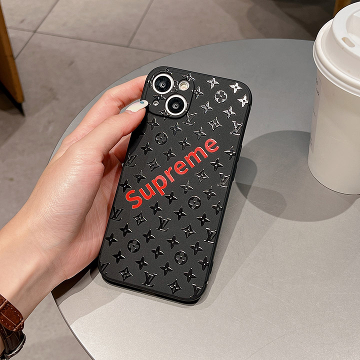LV&Supremeブランドコラボiphone 15プラス携帯ケース