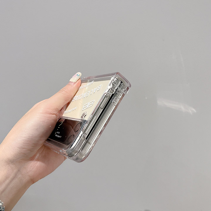 バレンシアガgalaxyZFlip4スマホケース