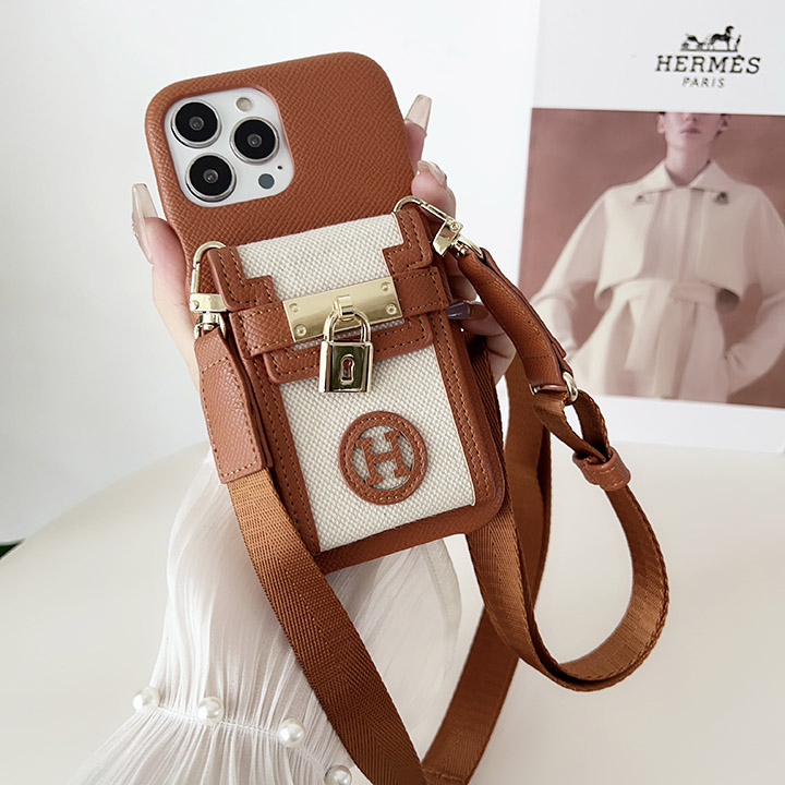 hermes iphone15携帯カバー ショルダー